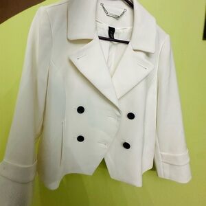 Elegant White Women's Jacket